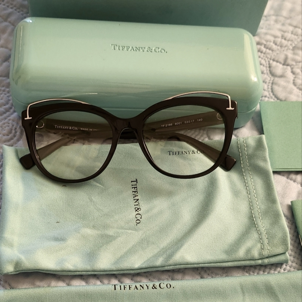Tiffany & Co.TF21668001 53mm Havana Eyeglasses Beautiful authentic!!100%